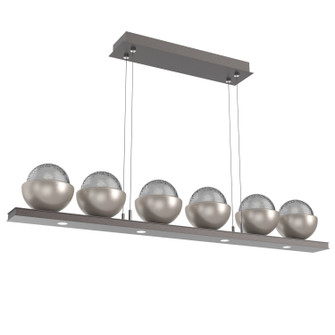 Cabochon LED Linear Suspension in Graphite (404|PLB0093-0B-GP-S-CA1-L1-BS)