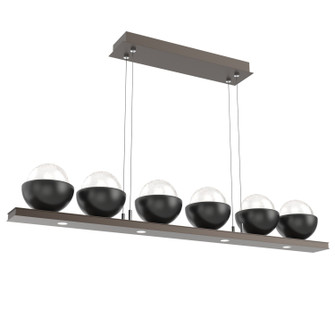Cabochon LED Linear Suspension in Flat Bronze (404|PLB0093-0B-FB-WL-CA1-L3-MB)