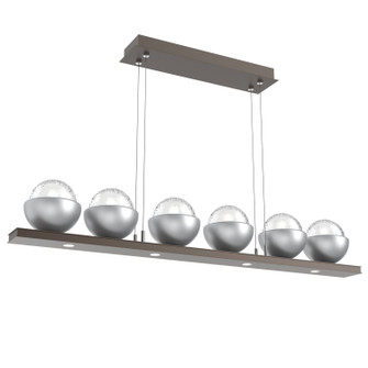 Cabochon LED Linear Suspension in Flat Bronze (404|PLB0093-0B-FB-C-CA1-L3-CS)