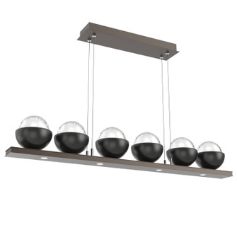 Cabochon LED Linear Suspension in Flat Bronze (404|PLB0093-0B-FB-C-CA1-L1-MB)