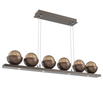 Cabochon LED Linear Suspension in Flat Bronze (404|PLB0093-0B-FB-B-CA1-L3-BB)