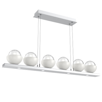 Cabochon LED Linear Suspension in Classic Silver (404|PLB0093-0B-CS-C-CA1-L1-WI)