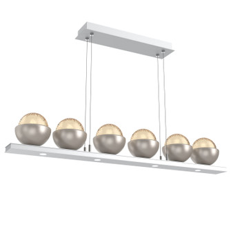 Cabochon LED Linear Suspension in Classic Silver (404|PLB0093-0B-CS-A-CA1-L1-BS)