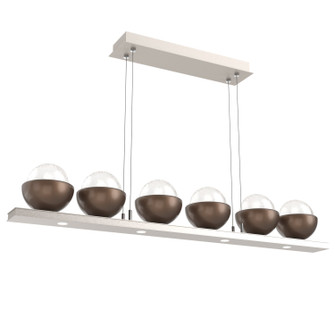 Cabochon LED Linear Suspension in Beige Silver (404|PLB0093-0B-BS-WL-CA1-L3-BB)