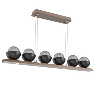 Cabochon LED Linear Suspension in Burnished Bronze (404|PLB0093-0B-BB-S-CA1-L3-MB)