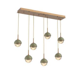 Cabochon LED Pendant in Novel Brass (404|PLB0093-07-NB-A-C01-L1-GE)