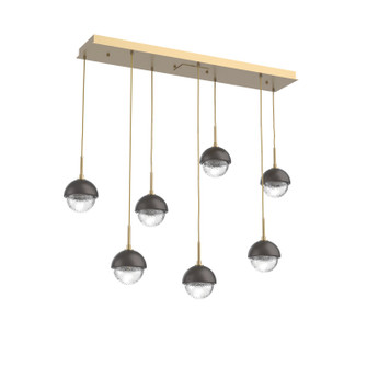 Cabochon LED Pendant in Gilded Brass (404|PLB0093-07-GB-C-C01-L3-GP)