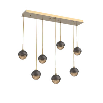 Cabochon LED Pendant in Gilded Brass (404|PLB0093-07-GB-B-C01-L3-GP)