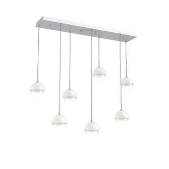 Cabochon LED Pendant in Classic Silver (404|PLB0093-07-CS-WL-C01-L3-WI)