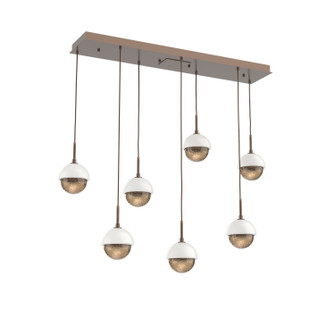 Cabochon LED Pendant in Burnished Bronze (404|PLB0093-07-BB-B-C01-L1-WI)