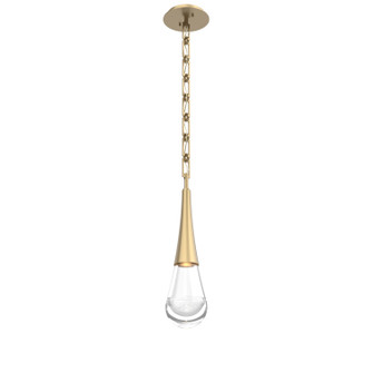 Raindrop LED Pendant in Gilded Brass (404|LNB0078-01-GB-C-CH3-L3)