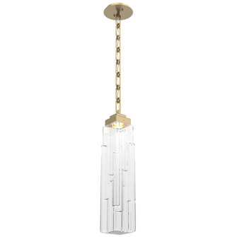 Ledgestone LED Pendant in Gilded Brass (404|LNB0056-01-GB-LC-CH3-L1)
