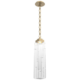 Ledgestone LED Pendant in Gilded Brass (404|LNB0056-01-GB-LC-CH1-L3)