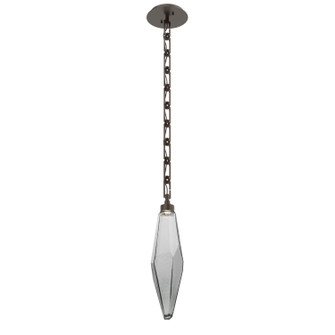 Rock Crystal LED Pendant in Flat Bronze (404|LNB0050-19-FB-CS-CH3-L3)