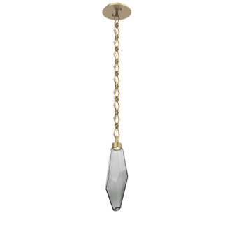 Rock Crystal LED Pendant in Gilded Brass (404|LNB0050-17-GB-CS-CH1-L3)