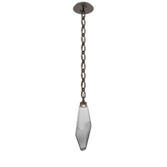 Rock Crystal LED Pendant in Flat Bronze (404|LNB0050-17-FB-CS-CH2-L1)