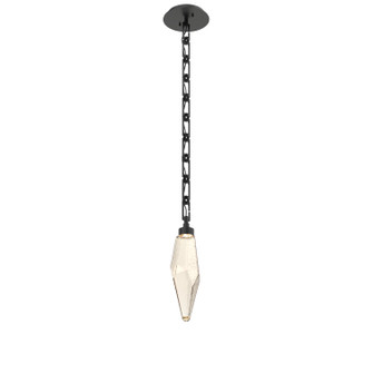Rock Crystal LED Pendant in Matte Black (404|LNB0050-15-MB-CA-CH3-L1)