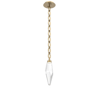 Rock Crystal LED Pendant in Gilded Brass (404|LNB0050-15-GB-CC-CH2-L1)