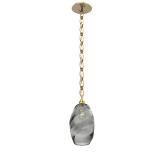 Ellisse One Light Pendant in Gilded Brass (404|LNB0035-01-GB-OS-CH2-E2)