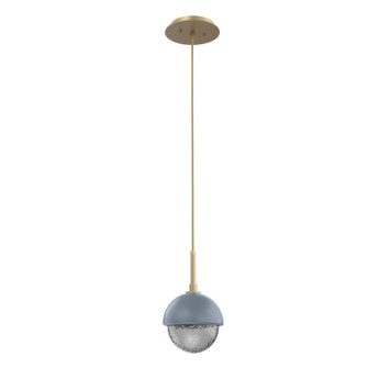 Cabochon LED Pendant in Gilded Brass (404|LAB0093-01-GB-S-C01-L1-BU)