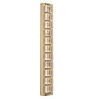 Tessera LED Wall Sconce in Gilded Brass (404|IDB0100-36-GB-TP-L2-000)