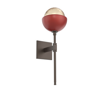 Cabochon LED Wall Sconce in Flat Bronze (404|IDB0093-03-FB-A-L1-RE)