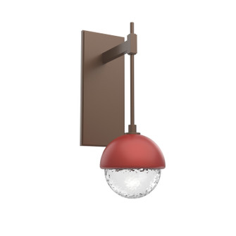 Cabochon Wall Sconce in Burnished Bronze (404|IDB0093-01-BB-C-L3-RE)