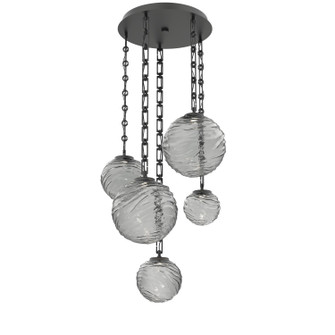 Gaia LED Pendant in Matte Black (404|CNB0092-05-MB-S-CH3-L3)