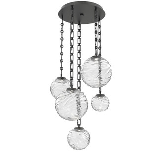 Gaia LED Pendant in Matte Black (404|CNB0092-05-MB-C-CH3-L3)