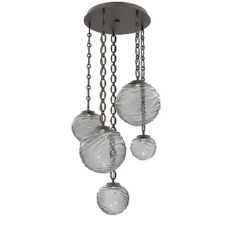 Gaia LED Pendant in Flat Bronze (404|CNB0092-05-FB-S-CH2-L1)