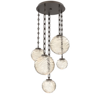 Gaia LED Pendant in Flat Bronze (404|CNB0092-05-FB-A-CH3-L3)