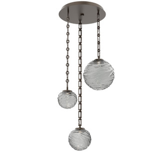 Gaia LED Pendant in Flat Bronze (404|CNB0092-03-FB-S-CH3-L1)