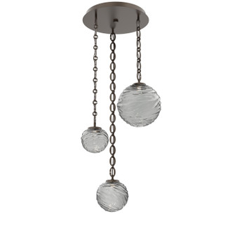 Gaia LED Pendant in Flat Bronze (404|CNB0092-03-FB-S-CH2-L3)