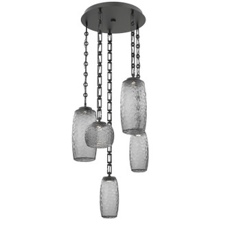 Vessel LED Pendant in Matte Black (404|CNB0091-05-MB-S-CH3-L1)