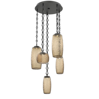 Vessel LED Pendant in Matte Black (404|CNB0091-05-MB-B-CH1-L3)