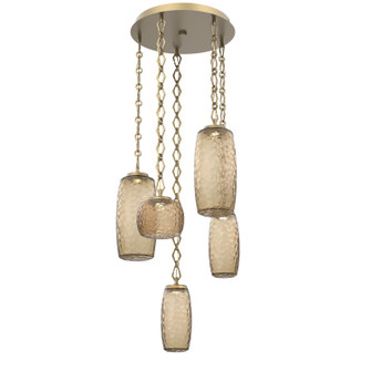 Vessel LED Pendant in Gilded Brass (404|CNB0091-05-GB-B-CH1-L1)