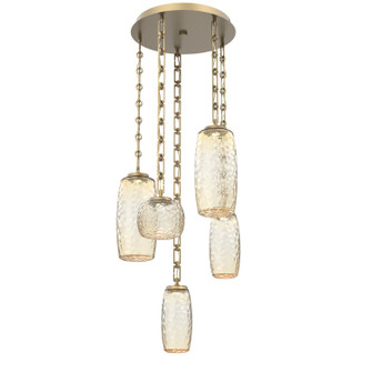Vessel LED Pendant in Gilded Brass (404|CNB0091-05-GB-A-CH3-L3)