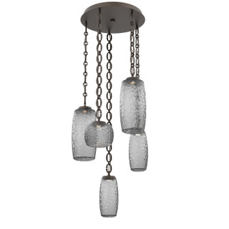Vessel LED Pendant in Flat Bronze (404|CNB0091-05-FB-S-CH2-L1)