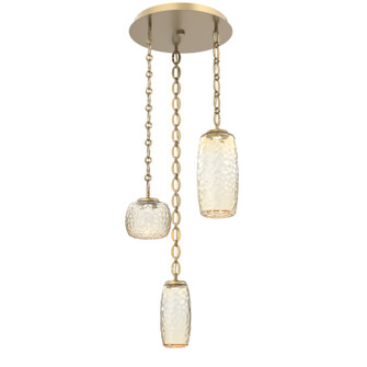 Vessel LED Pendant in Gilded Brass (404|CNB0091-03-GB-A-CH2-L1)