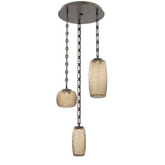 Vessel LED Pendant in Flat Bronze (404|CNB0091-03-FB-B-CH3-L1)