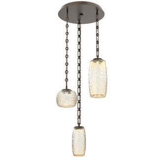 Vessel LED Pendant in Flat Bronze (404|CNB0091-03-FB-A-CH3-L1)