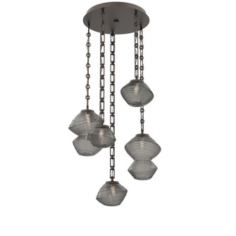 Mesa LED Pendant in Flat Bronze (404|CNB0089-05-FB-S-CH3-L1)