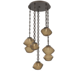 Mesa LED Pendant in Flat Bronze (404|CNB0089-05-FB-B-CH2-L1)