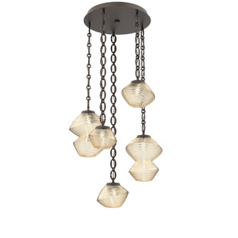 Mesa LED Pendant in Flat Bronze (404|CNB0089-05-FB-A-CH2-L1)