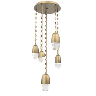 Pebble LED Pendant in Gilded Brass (404|CNB0079-05-GB-PC-CH3-L1)