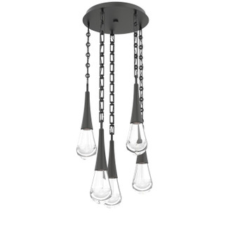 Raindrop LED Pendant in Matte Black (404|CNB0078-05-MB-C-CH3-L3)