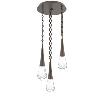 Raindrop LED Pendant in Flat Bronze (404|CNB0078-03-FB-C-CH2-L1)