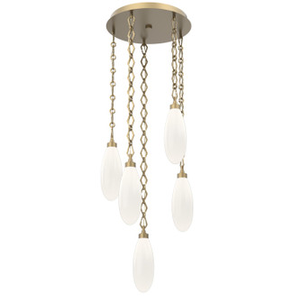 Fiori LED Pendant in Gilded Brass (404|CNB0071-05-GB-WL-CH1-L3)