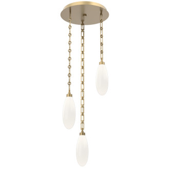 Fiori LED Pendant in Gilded Brass (404|CNB0071-03-GB-WL-CH3-L3)