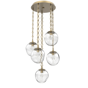 Aster LED LED Pendant in Gilded Brass (404|CNB0066-05-GB-ZC-CH1-L3)